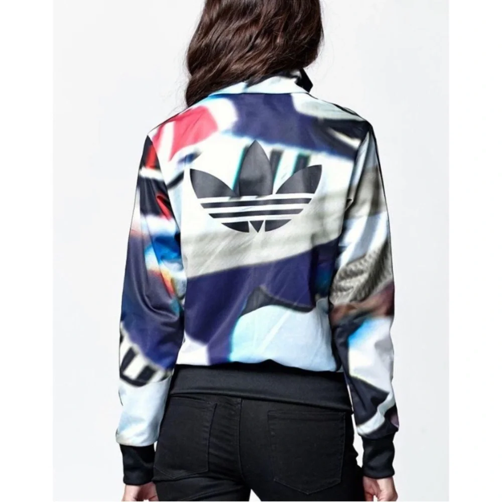 Adidas Originals Firebird Track Jacket Multicolor Iridescent Trefoil Logo Small - Picture 2 of 16
